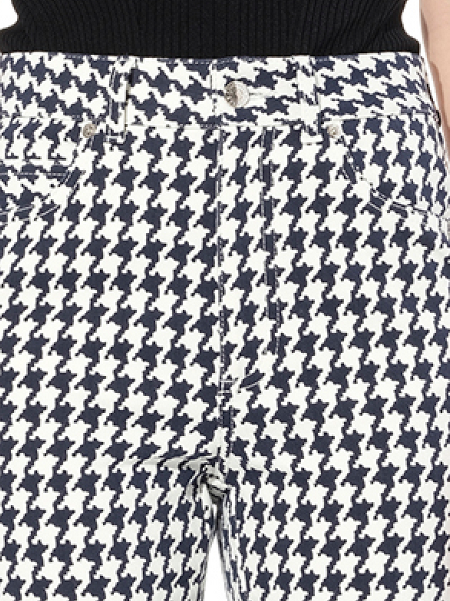 Dogtooth Jeans in White