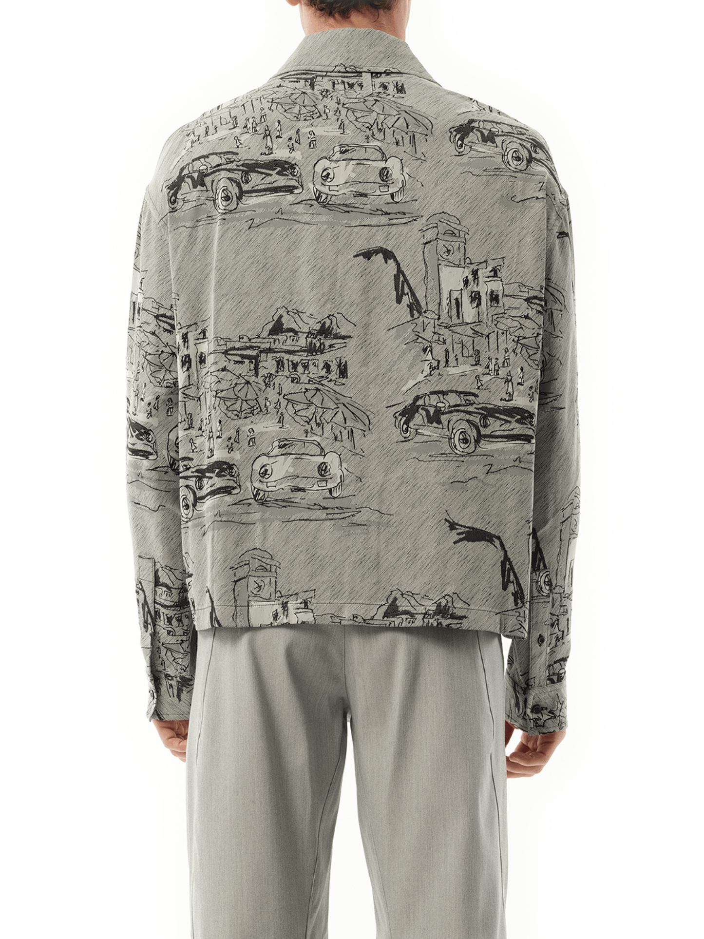 La Chemise Corto Capri Cars in Grey