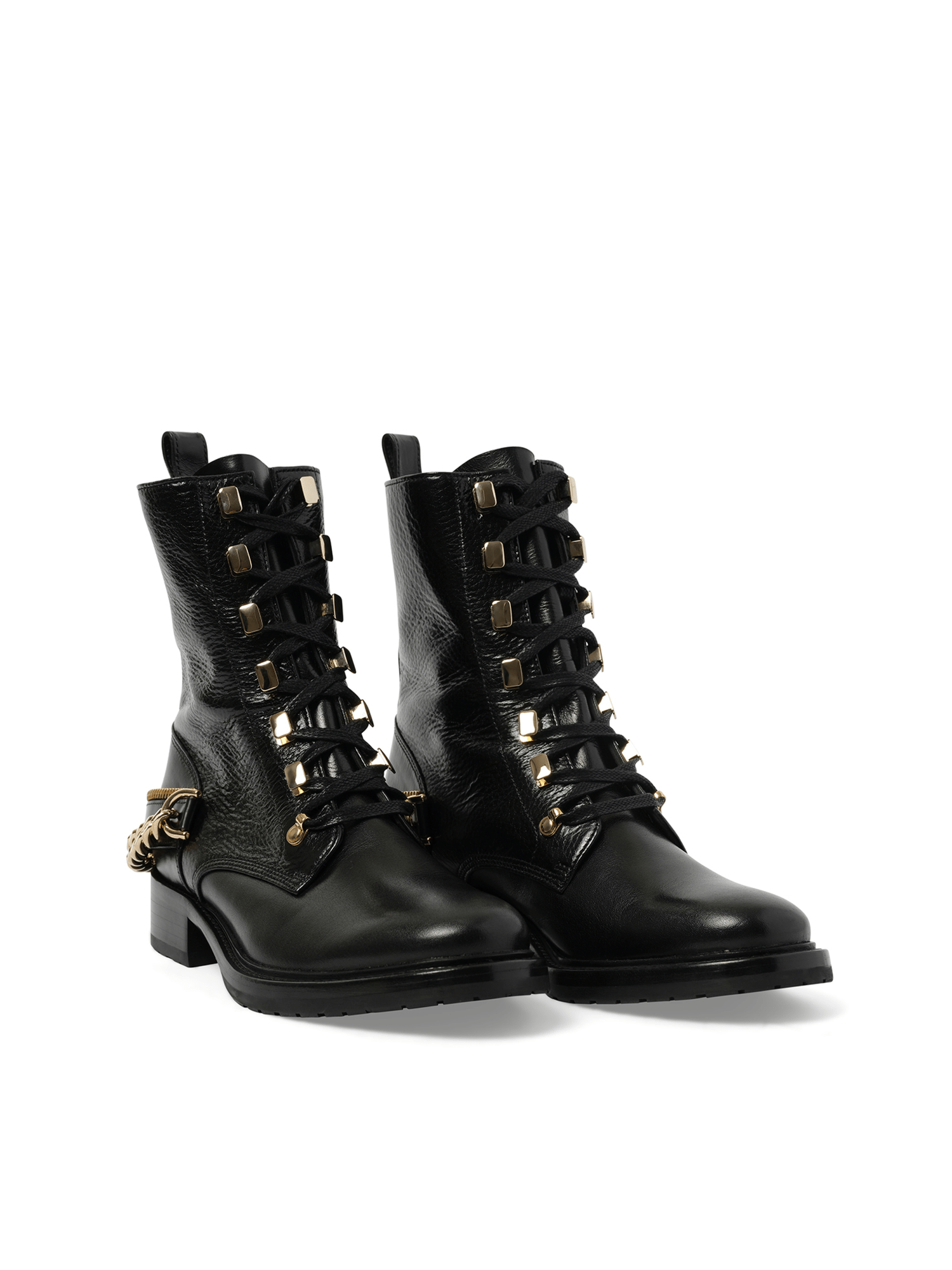 Biker Booty in Black Front View | LANVIN