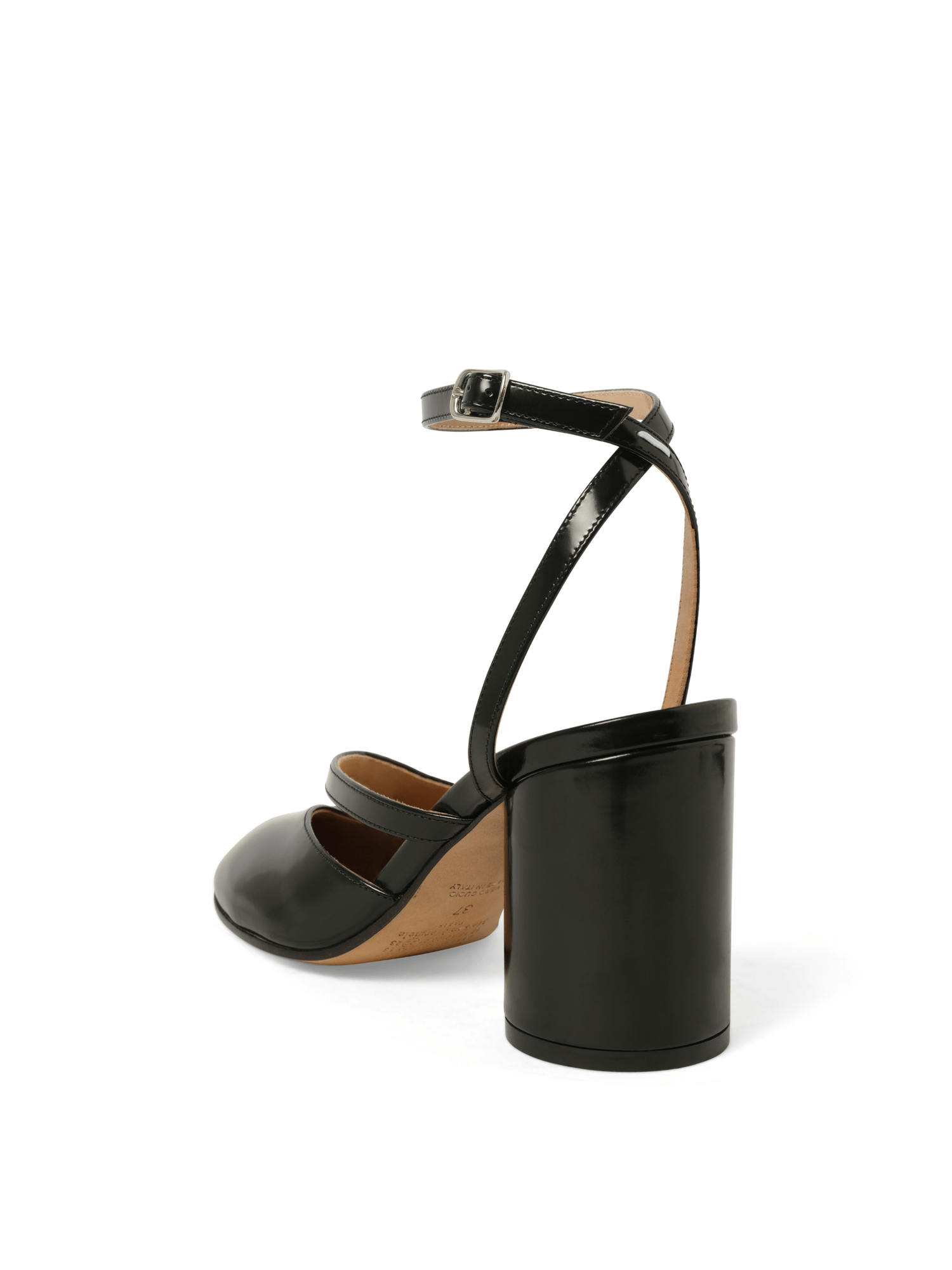 Tabi Sandal Pump H80 in Black Back View | MAISON MARGIELA