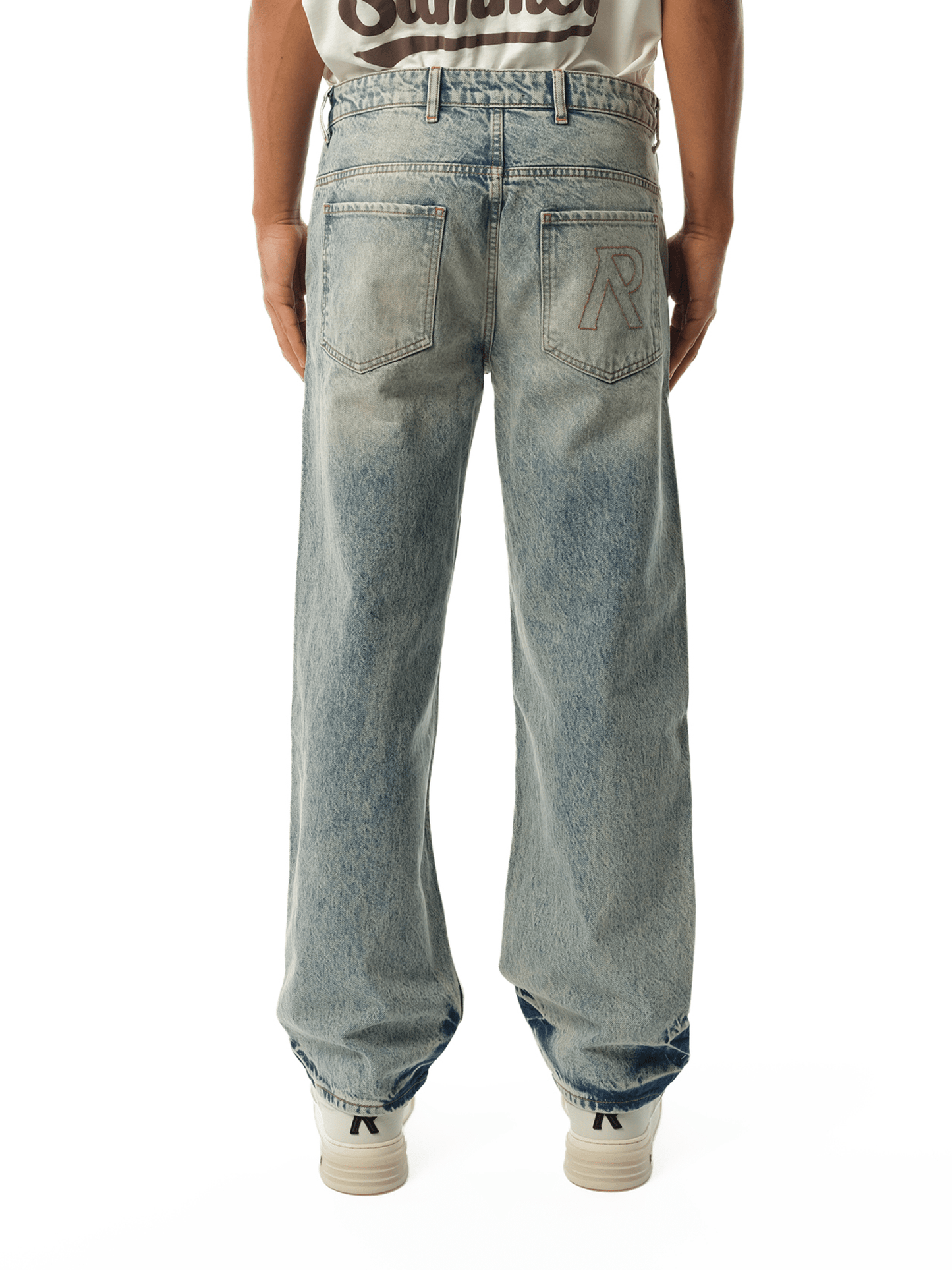 Represent R3 Baggy Denim Pants in Blue