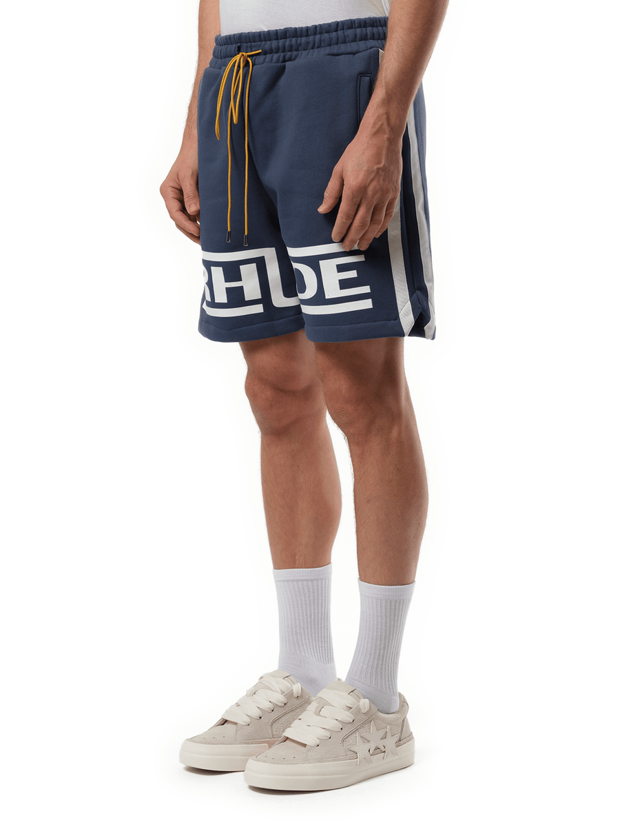 Rhude Rhude Champions Shorts in Navy/Vintage White