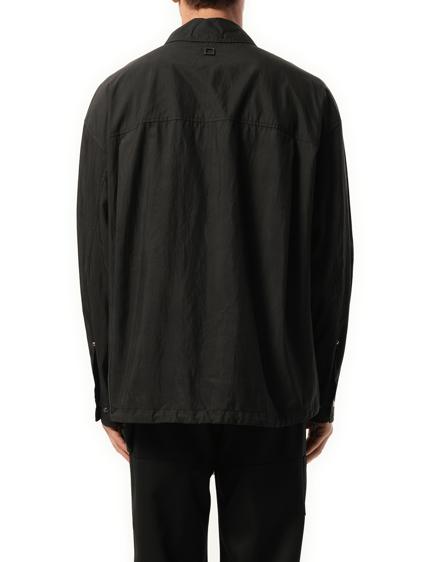 Wooyoungmi Nylon Zip Shirt in Black