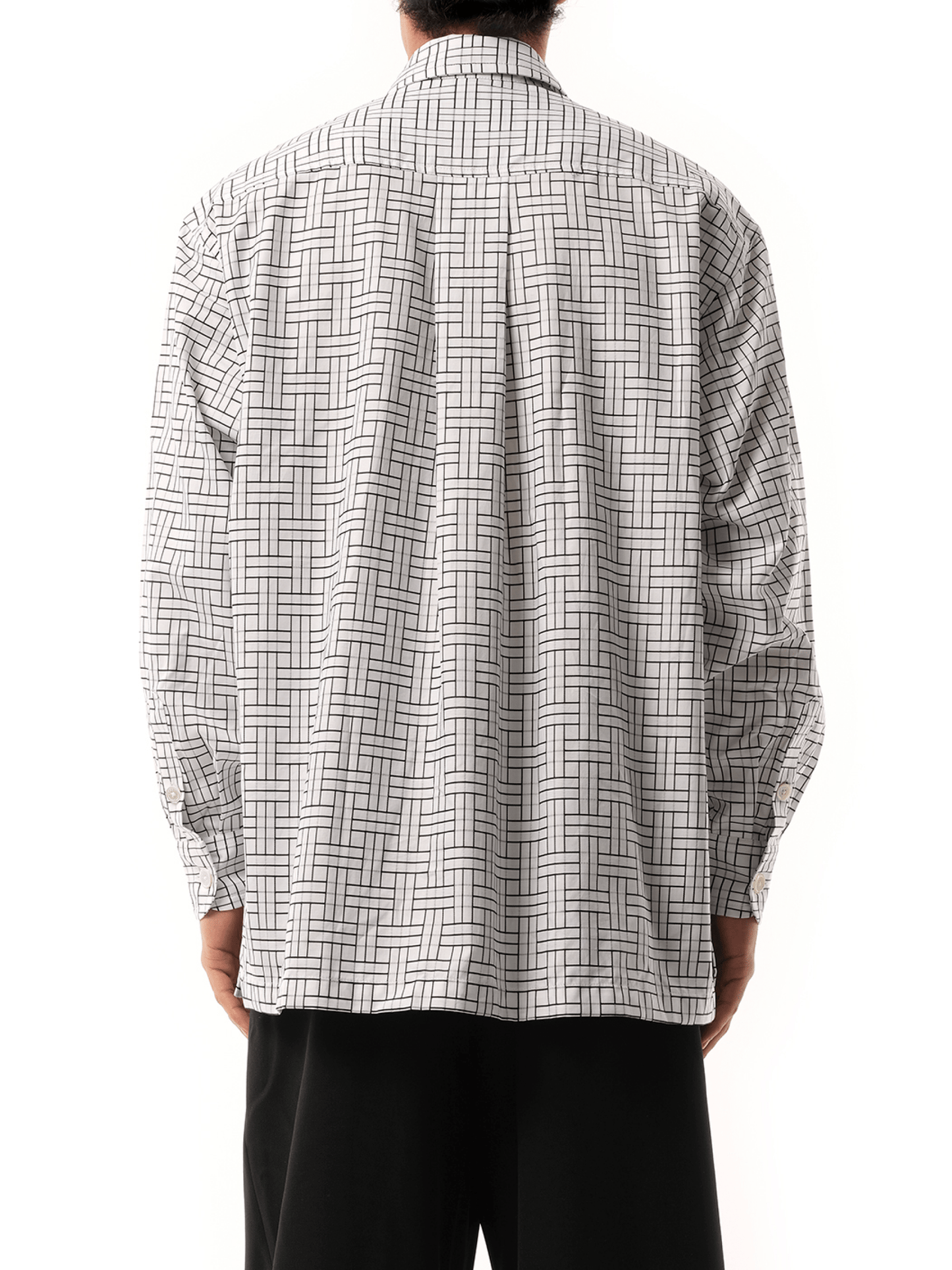 Kenzo Weave Oversized Shirt in White