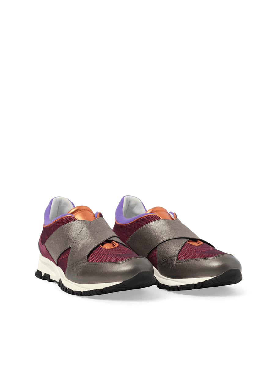 Running Shoe W/ Elastic in Pink Front View | LANVIN