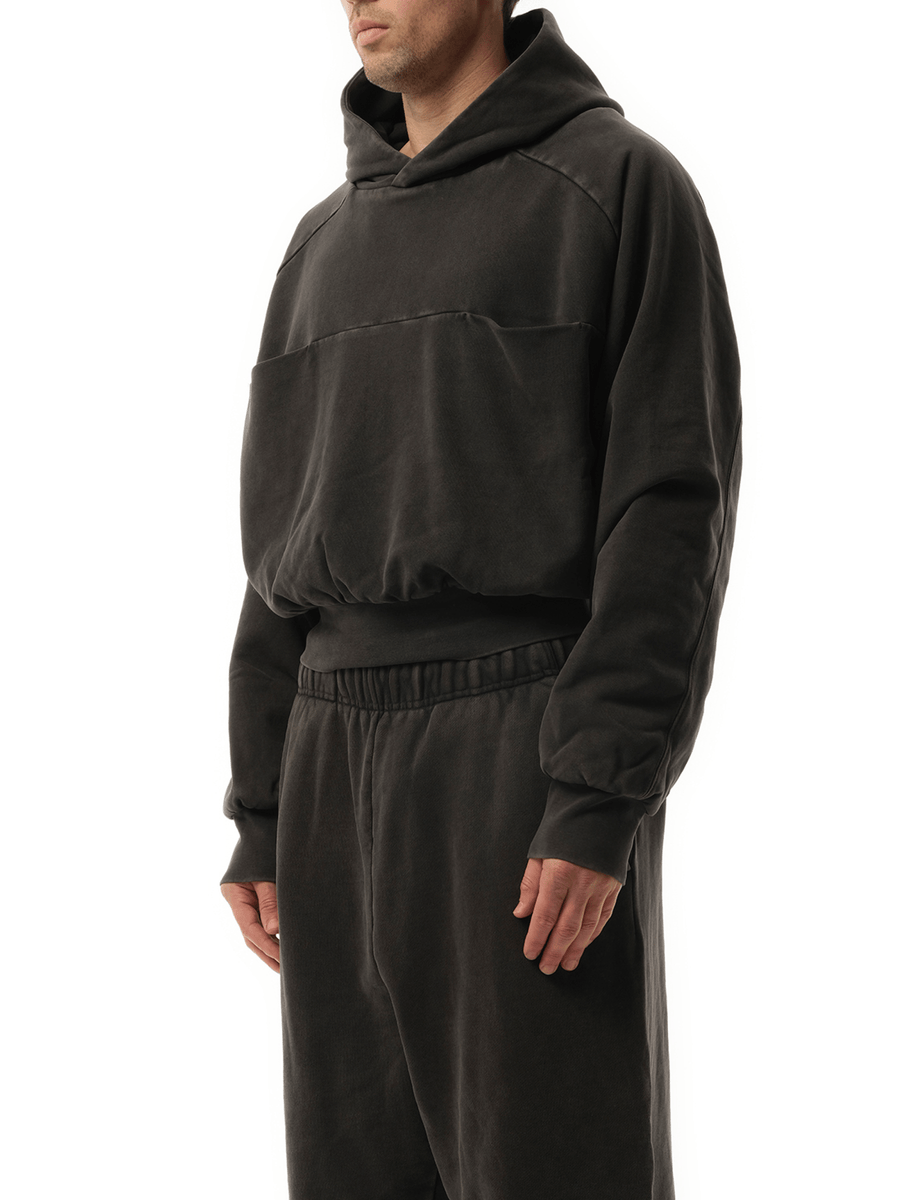 Entire Studios Double Double Hood in Washed Black