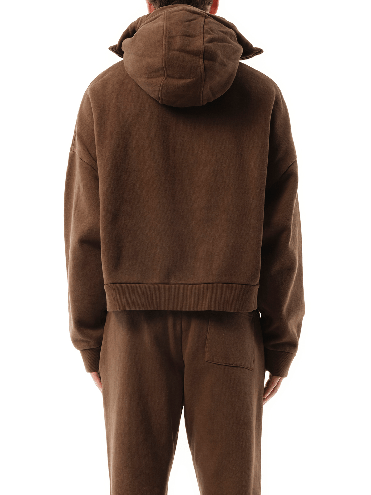 Entire Studios Full Zip Hoodie in Brunette