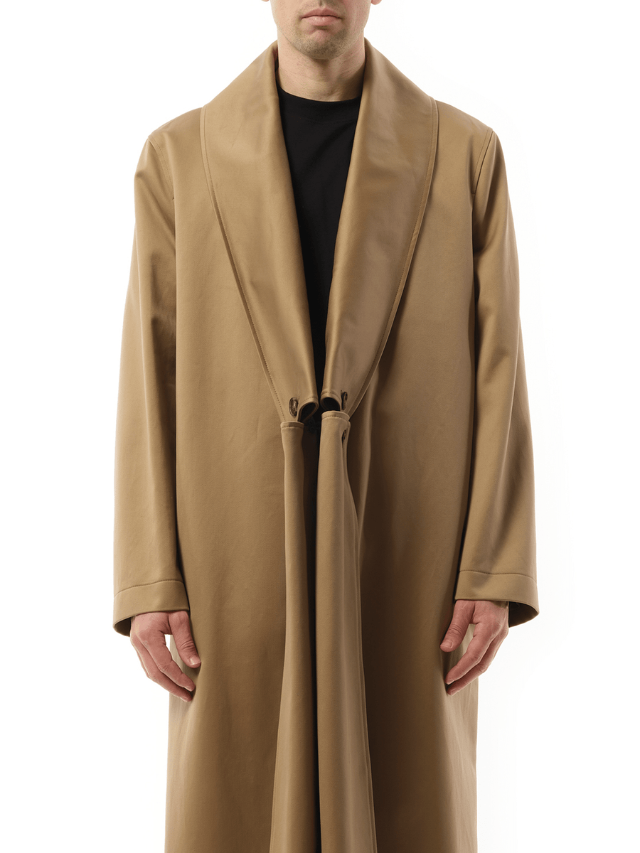 Loewe Shawl Collar Coat in Beige