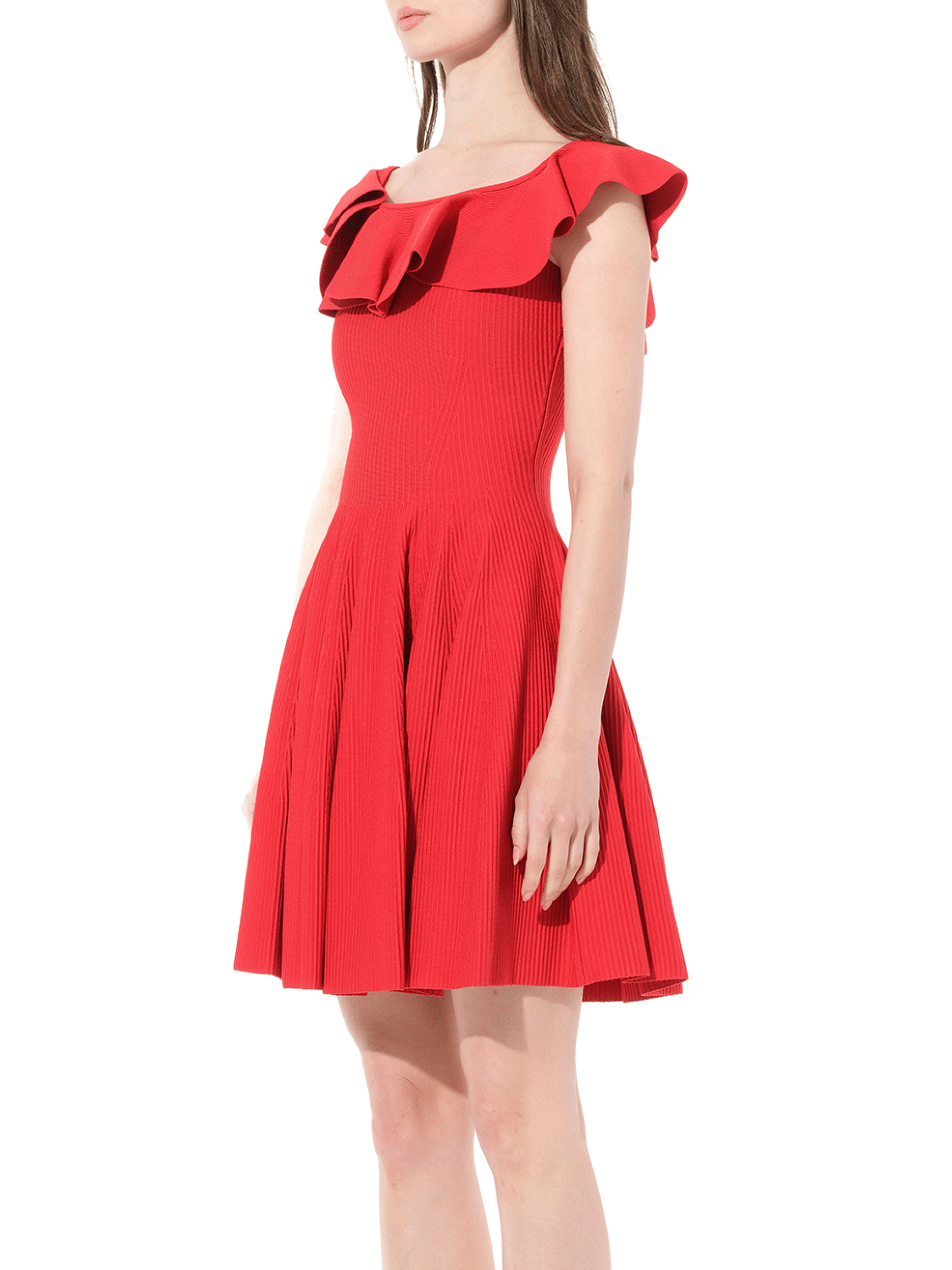 Stretch Mini Dress in Red