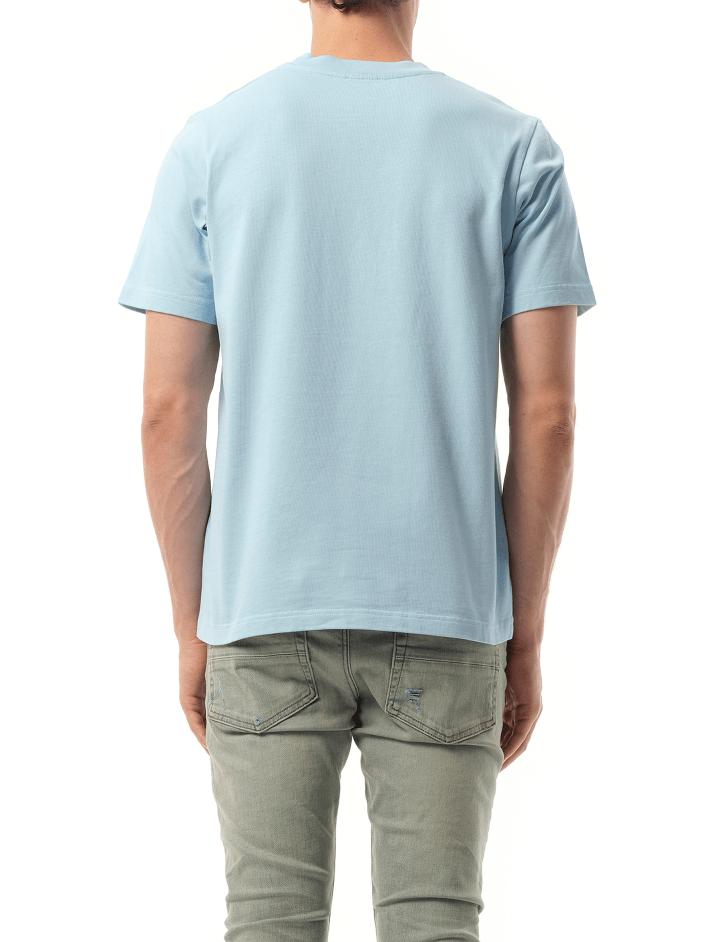 Casablanca Metaphysical Tennis Icon Printed T-Shirt in Light Blue