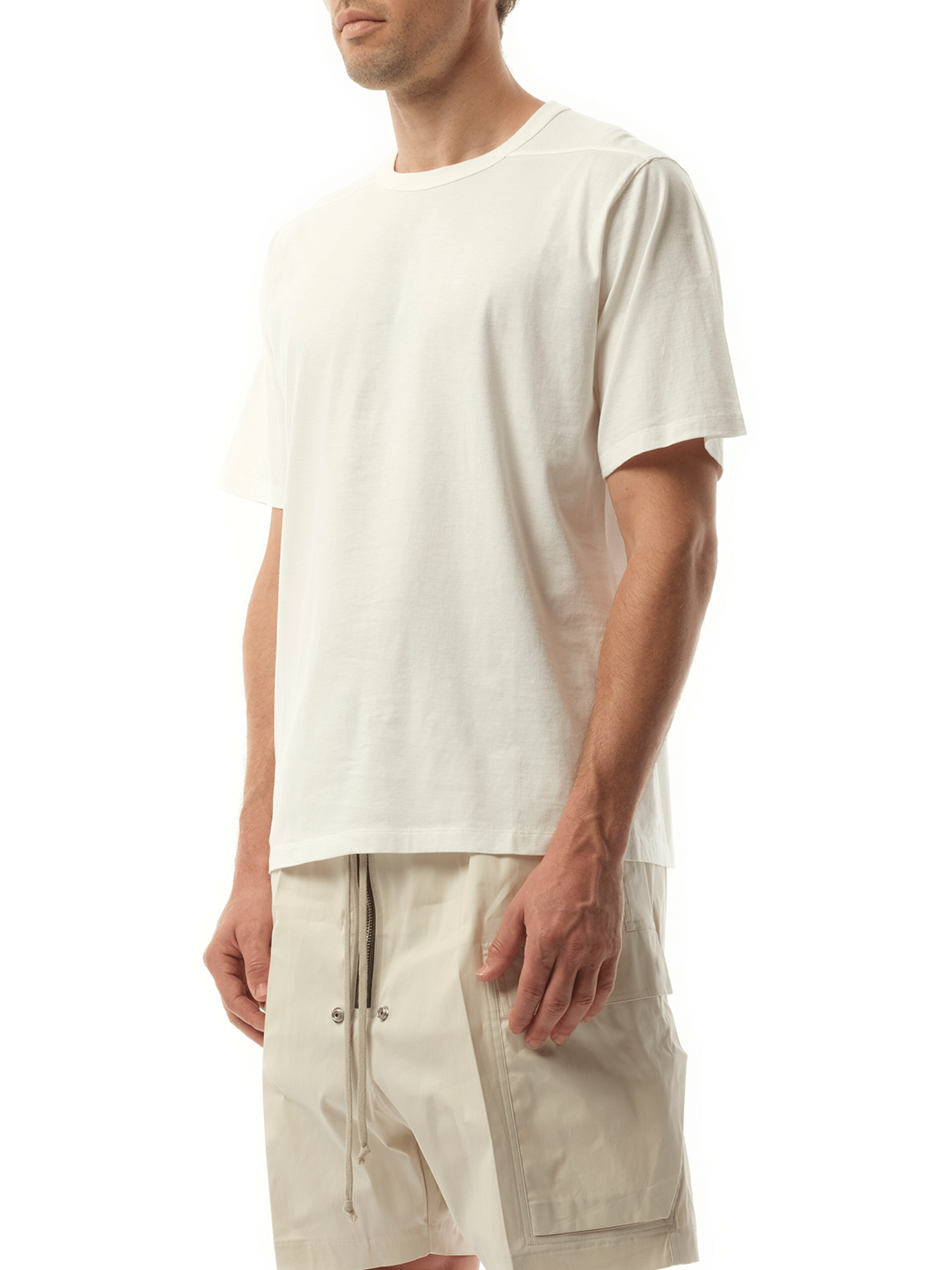 Rick Owens Brad T-Shirt in Milk
