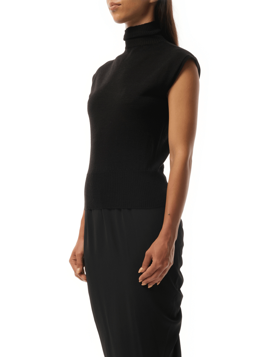 Rick Owens Sleeveless Turtle in Black