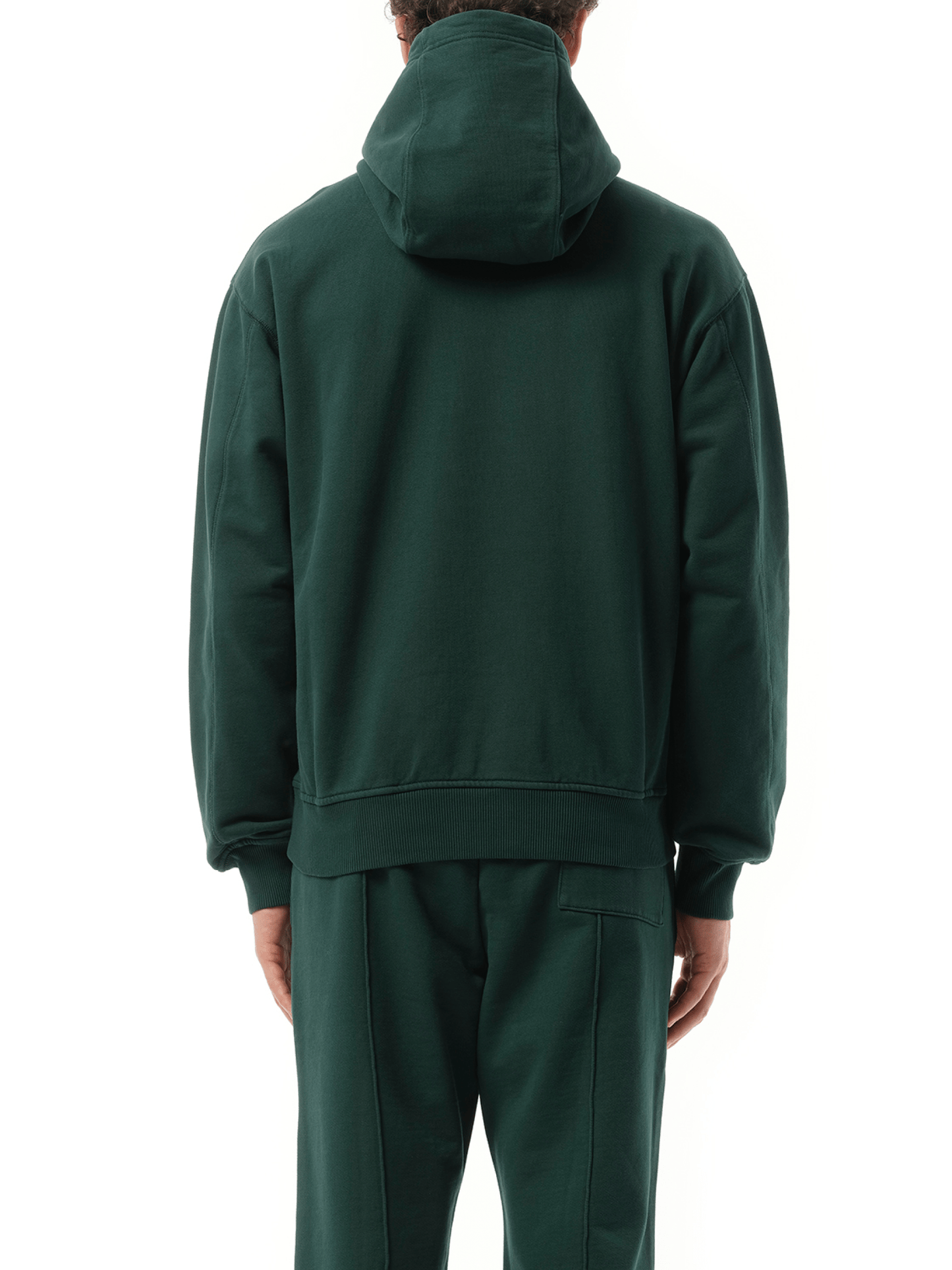 Casablanca Embroidered CC Patch Hoodie in Green