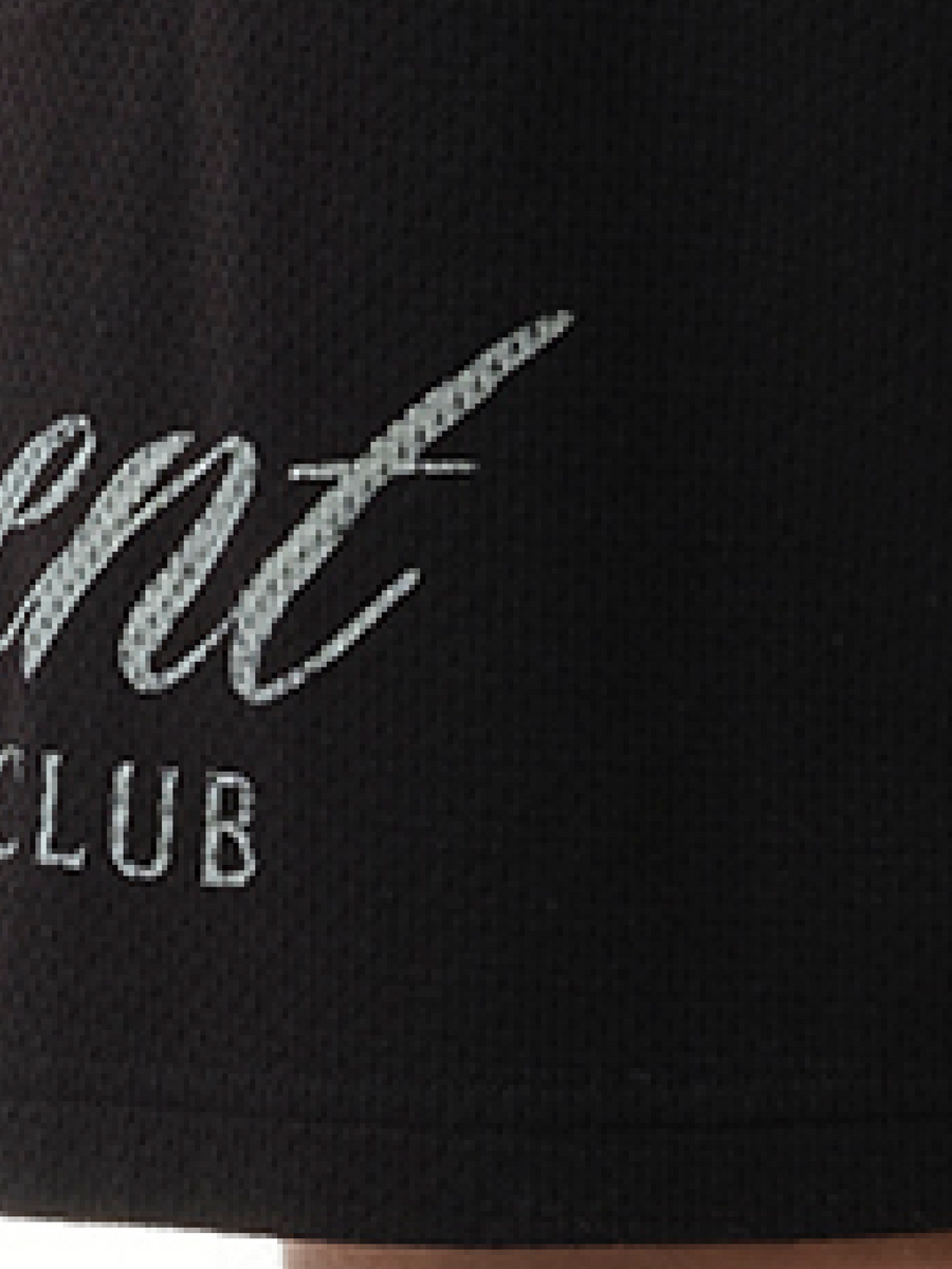 Represent Represent Owners Club Script Mesh Shorts in Black