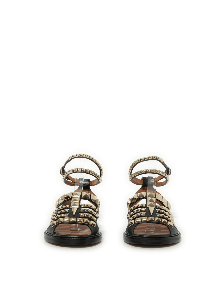 Gladi Flat Sandal in Black