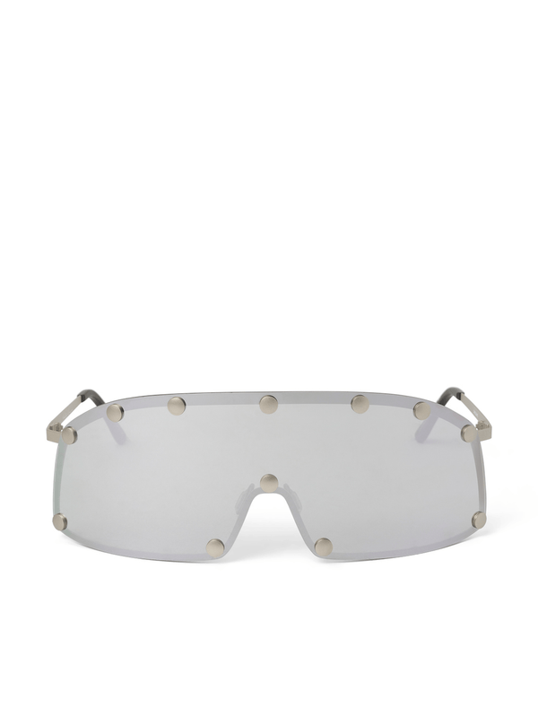Rick Owens Shielding Sunglasses in Silver