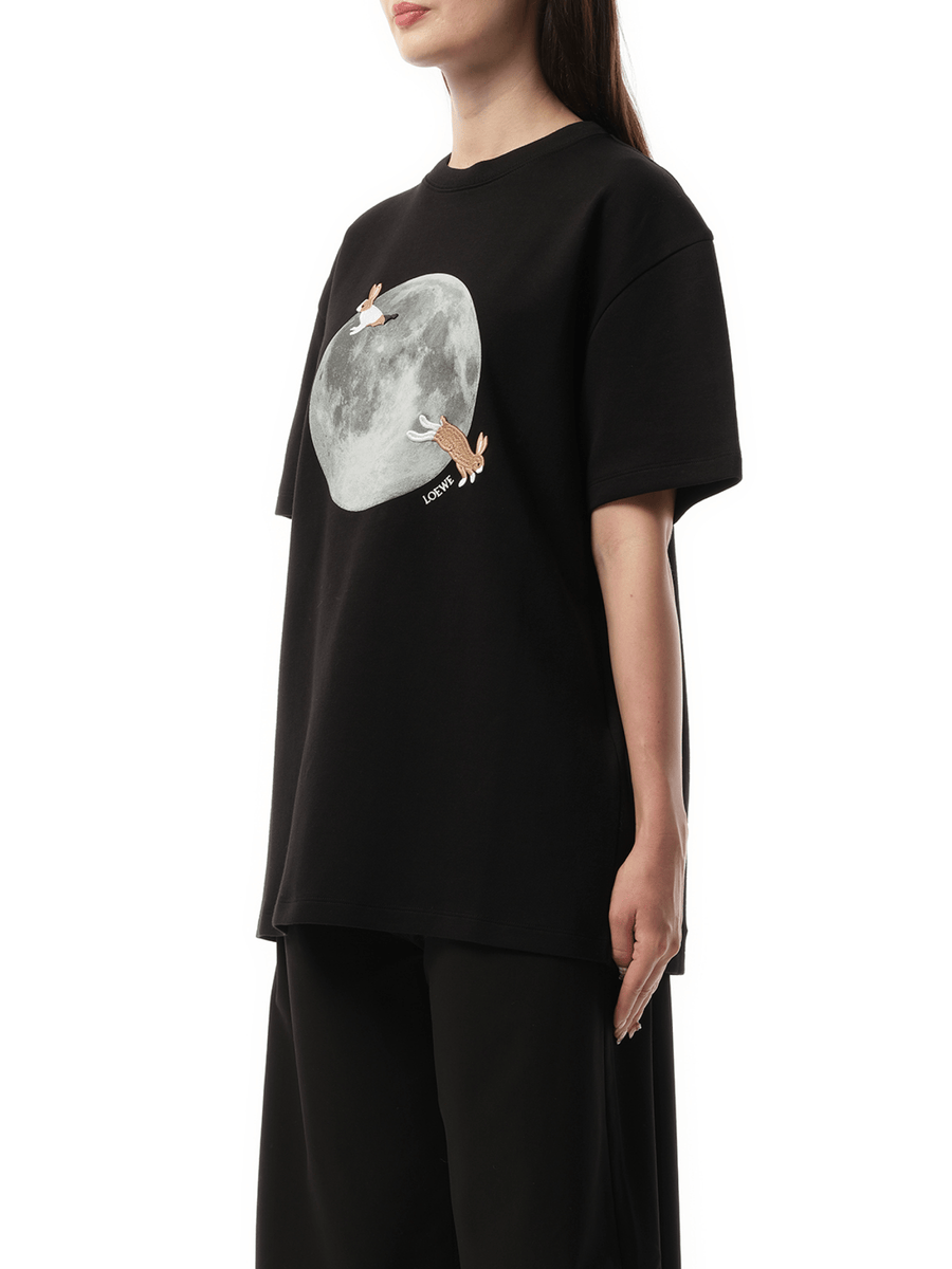 Loewe Moon Print T-Shirt in Black