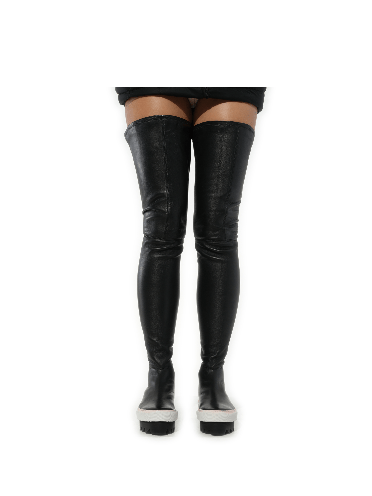 Platform Otk Skate Sneaker in Black Front View | GIVENCHY