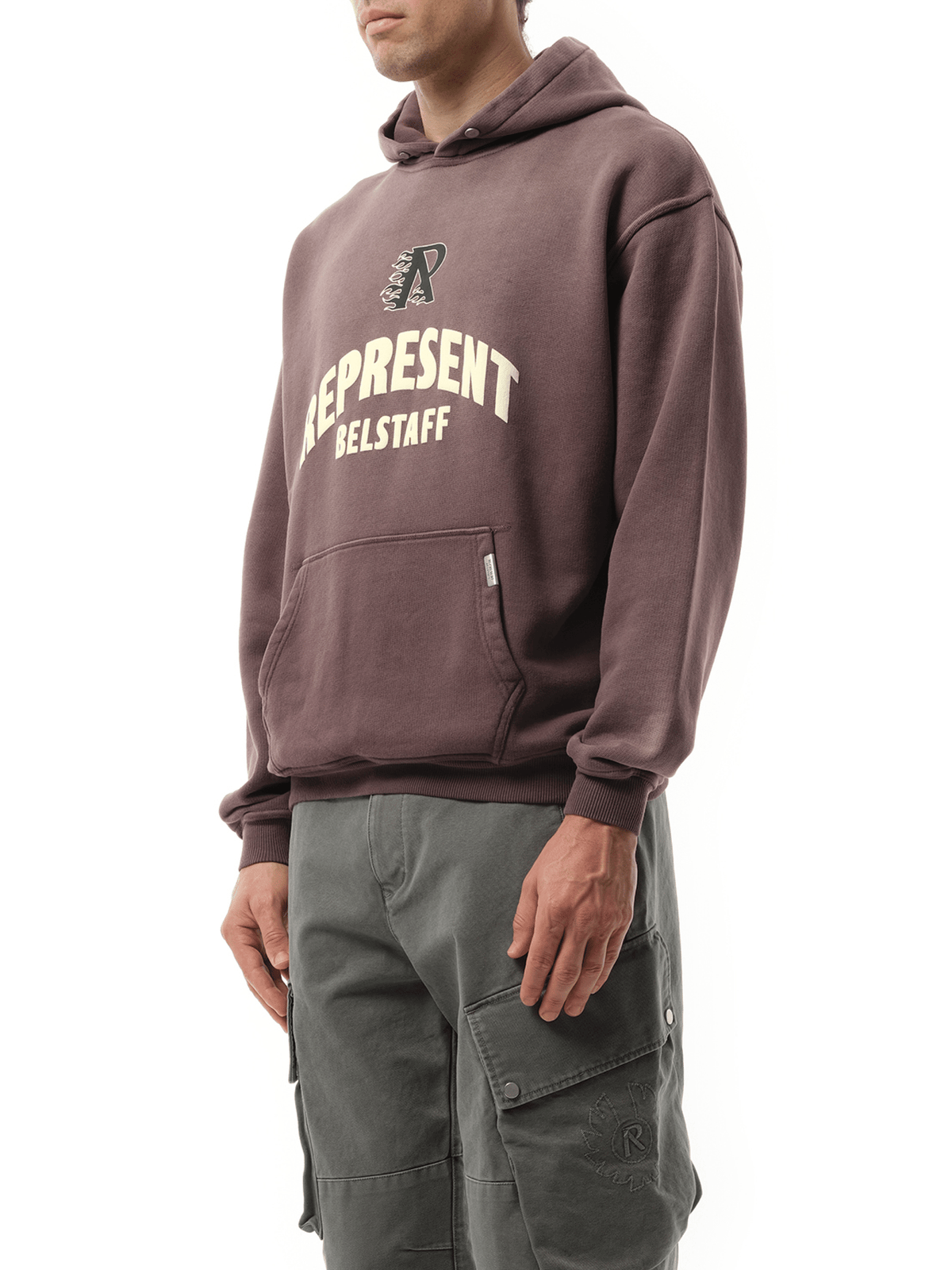 Represent Represent X Belstaff Flame Phoenix Hoodie in Plum