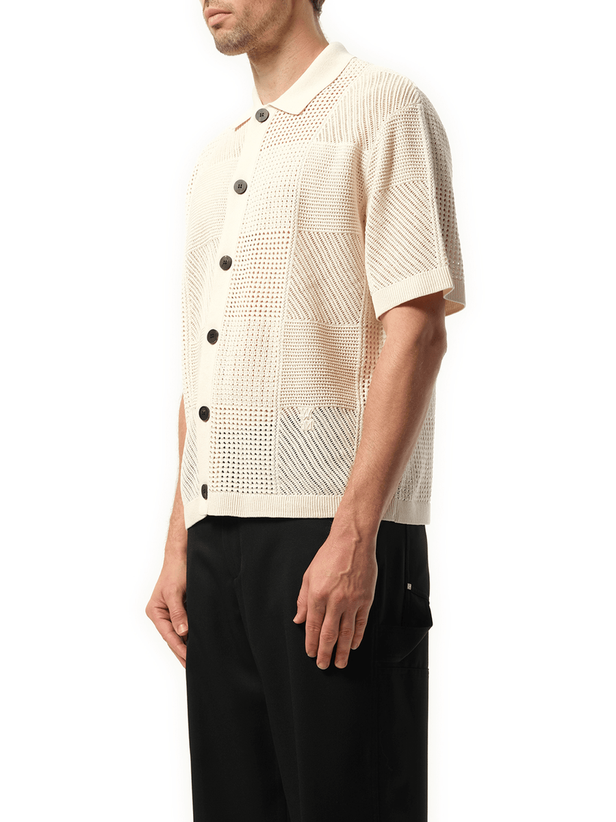 Wooyoungmi Crochet Shirt in Ivory