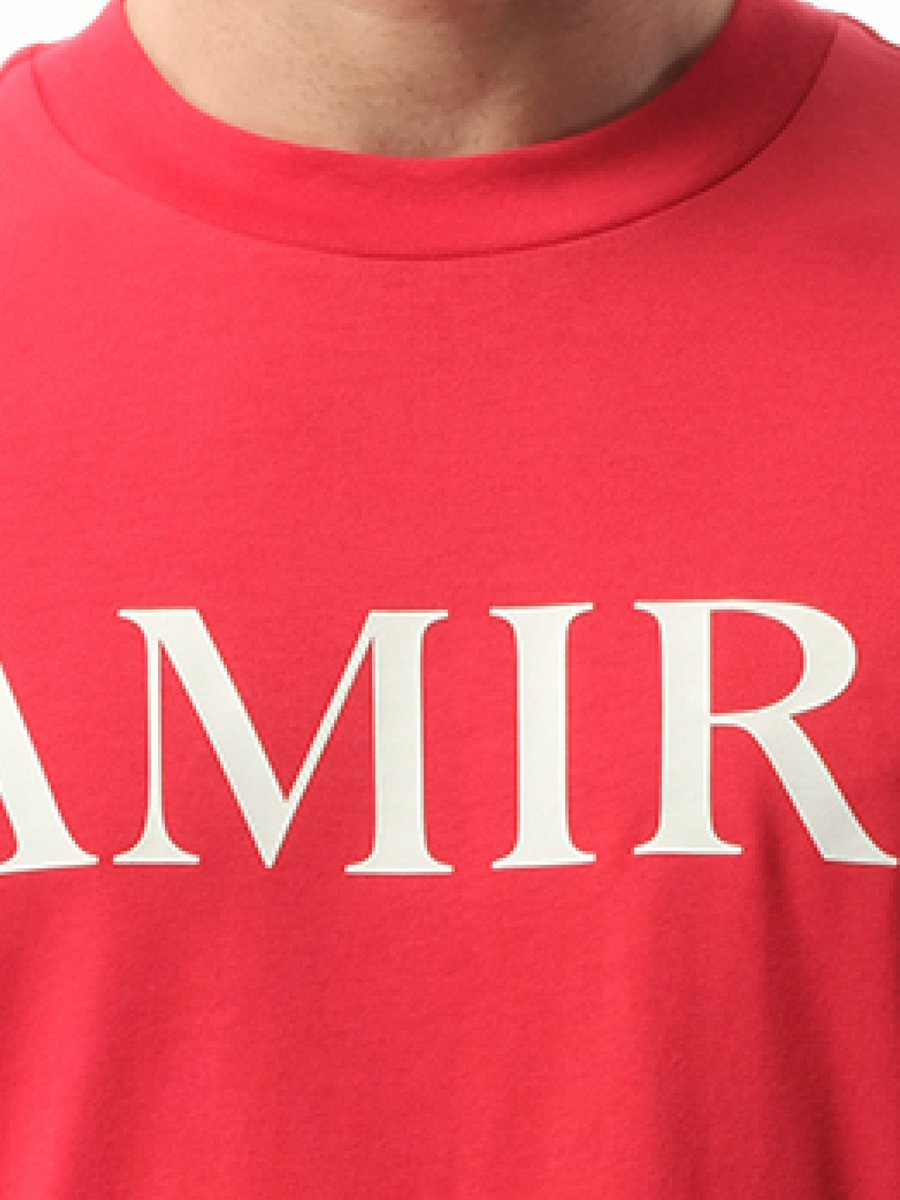 Amiri Amiri Core Logo T-Shirt in Red
