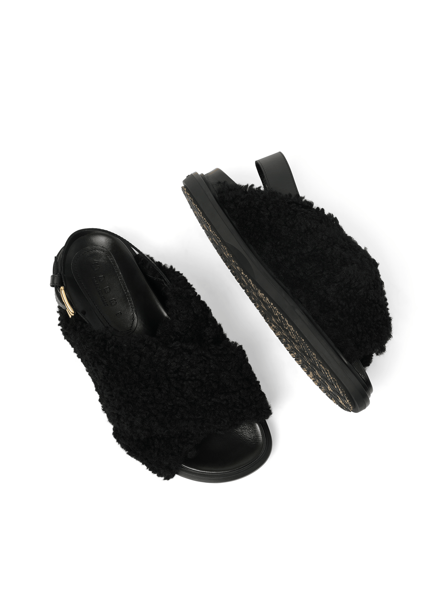 Fussbett Incrocioco Sandals in Black