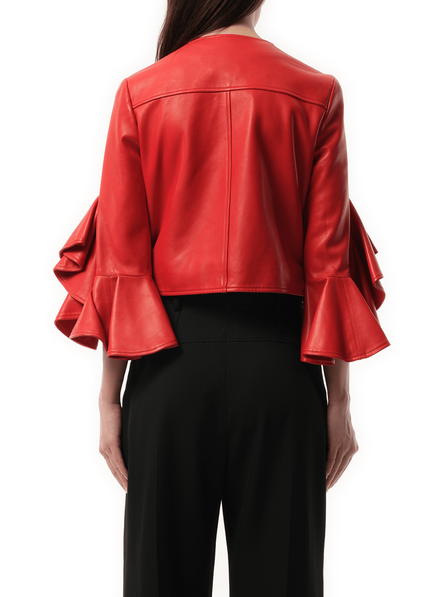 Leather Jacket in Red