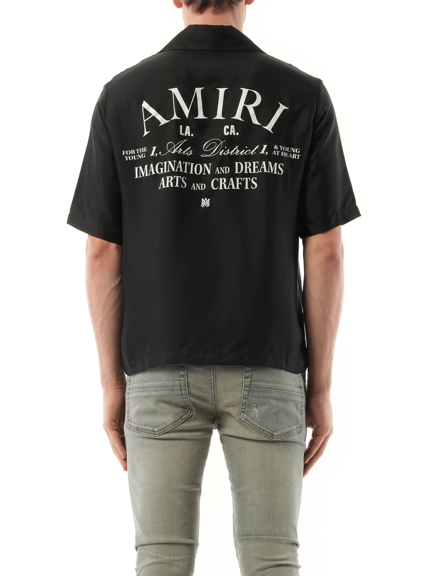 Amiri Arts District Bowling Shirt in Black
