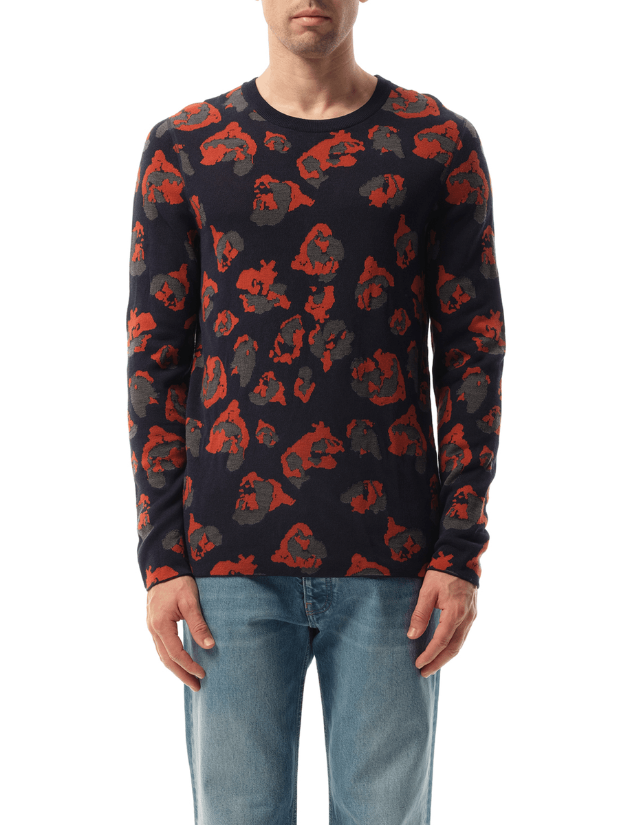 Leopard Jacq Sweatshirter in Navy