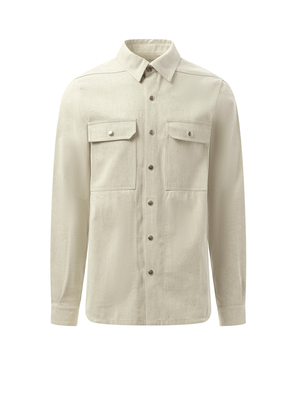 Rick Owens Denim Outershirt in Dinge