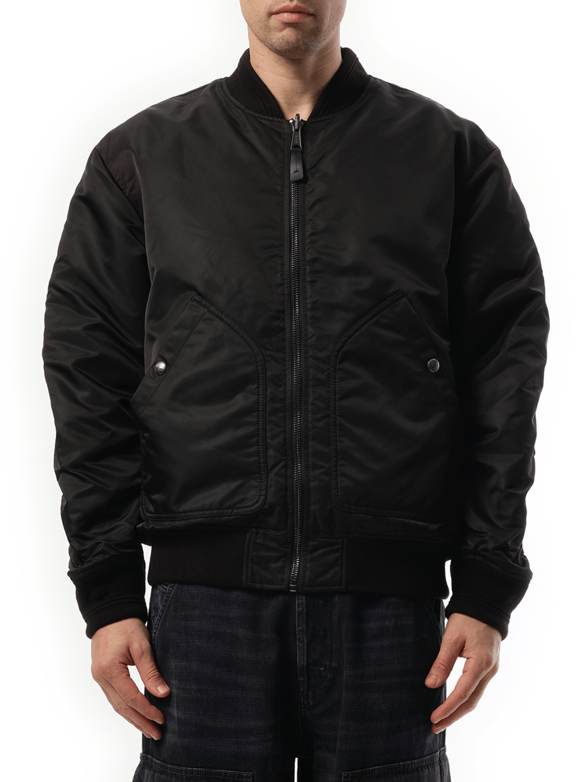 Diesel J-Held Bomber Jacket in Black