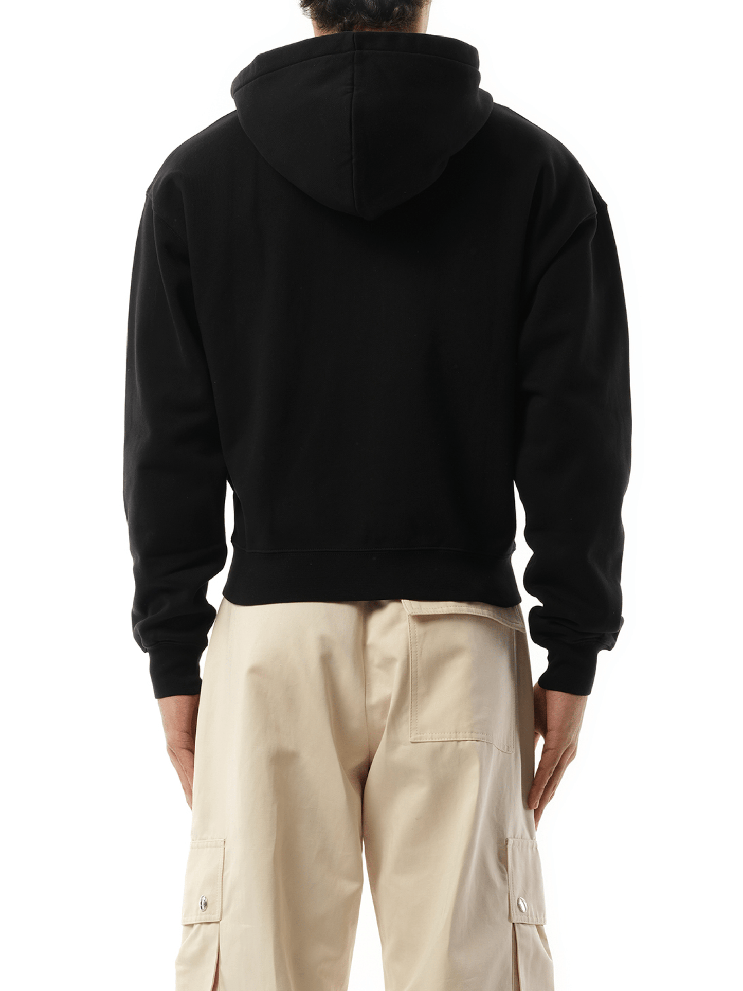 Jacquemus Le Hoodie Zip Gros Grain in Black