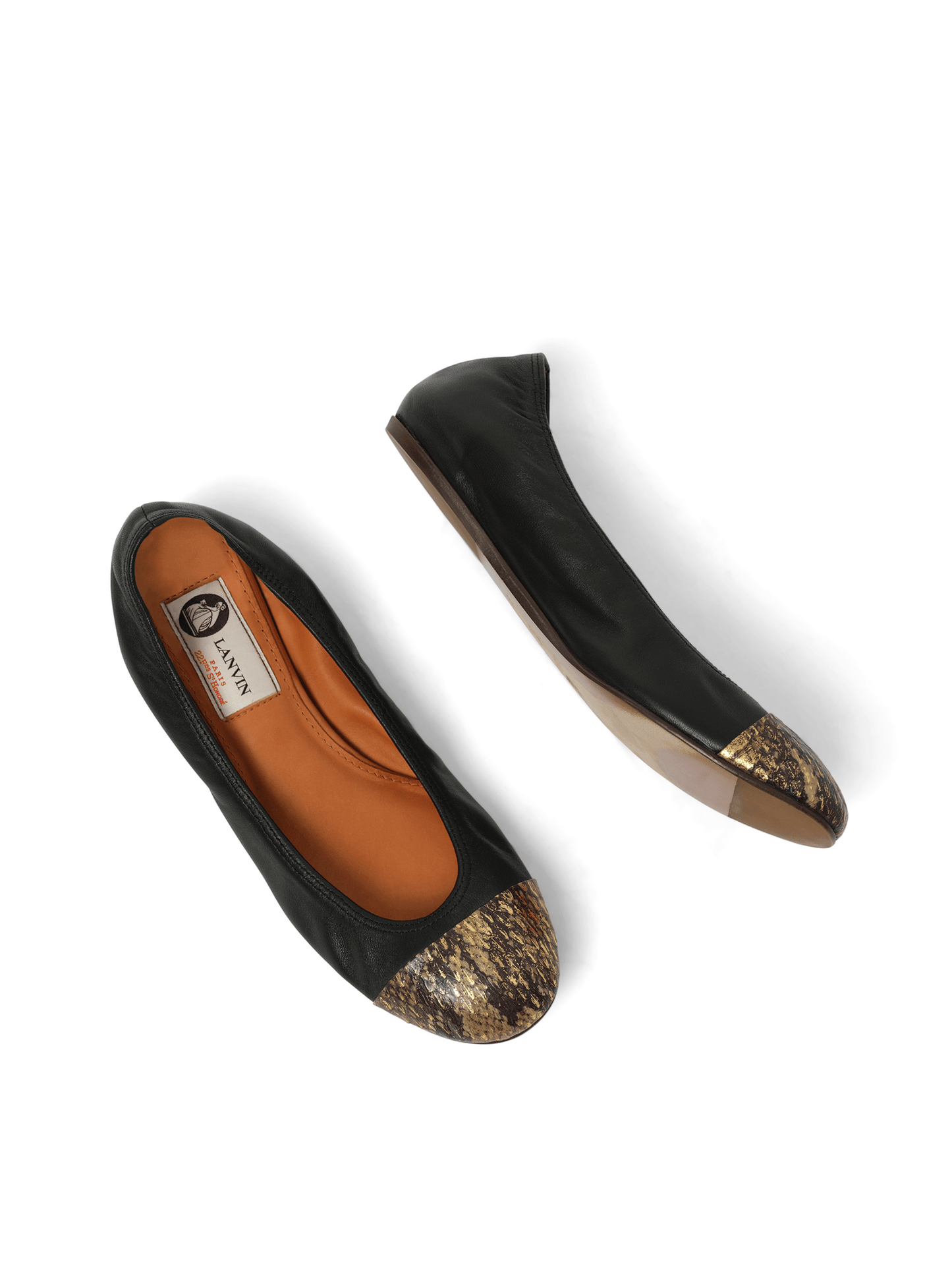 Captoe Ballerina in Black