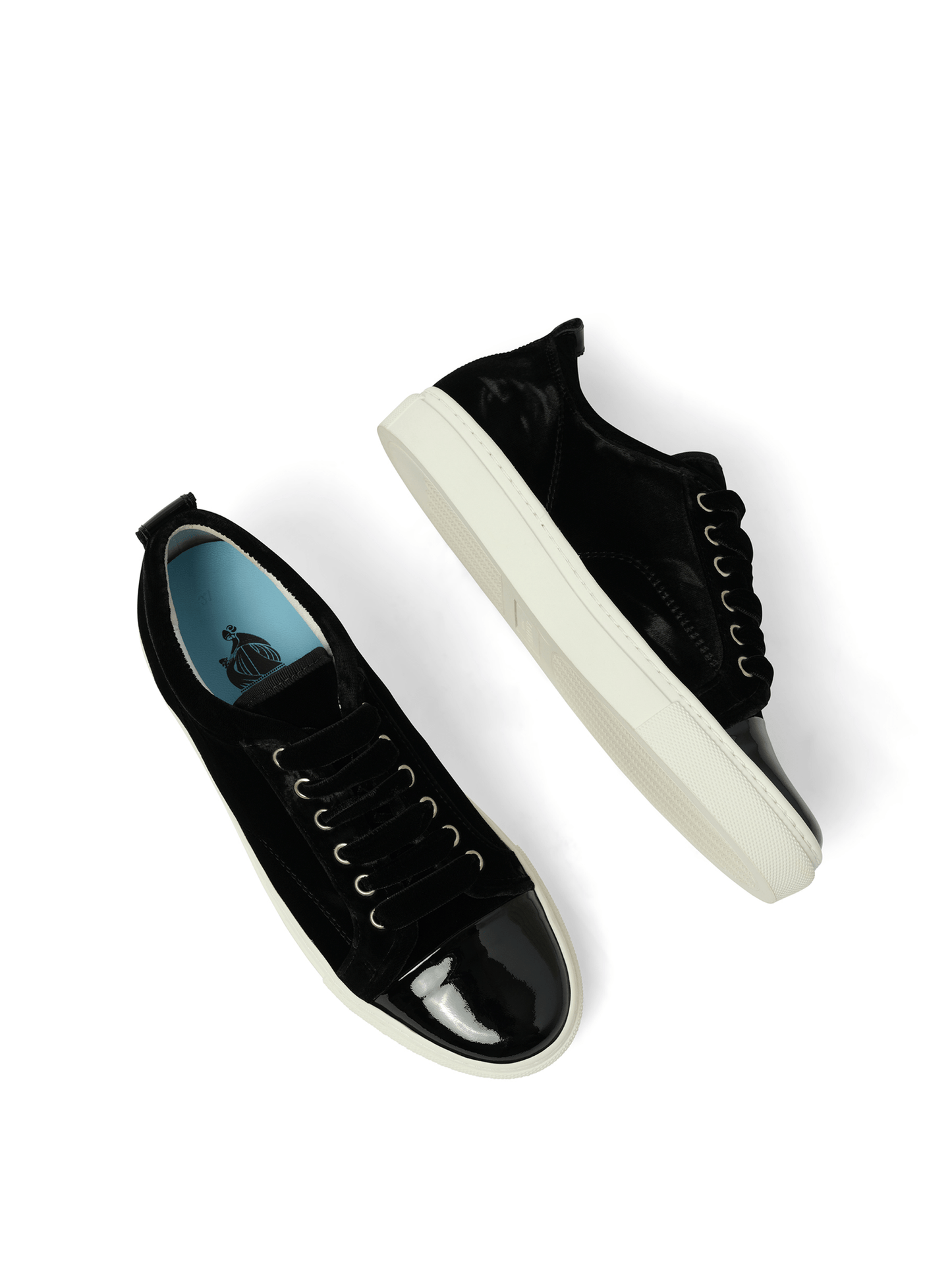 Velvet Sneaker in Black