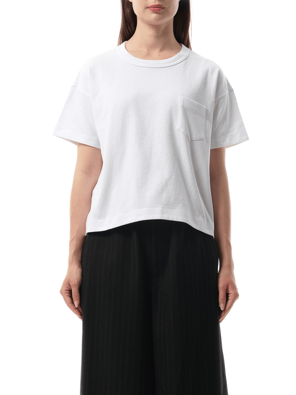 Sacai S Jersey T-Shirt in White