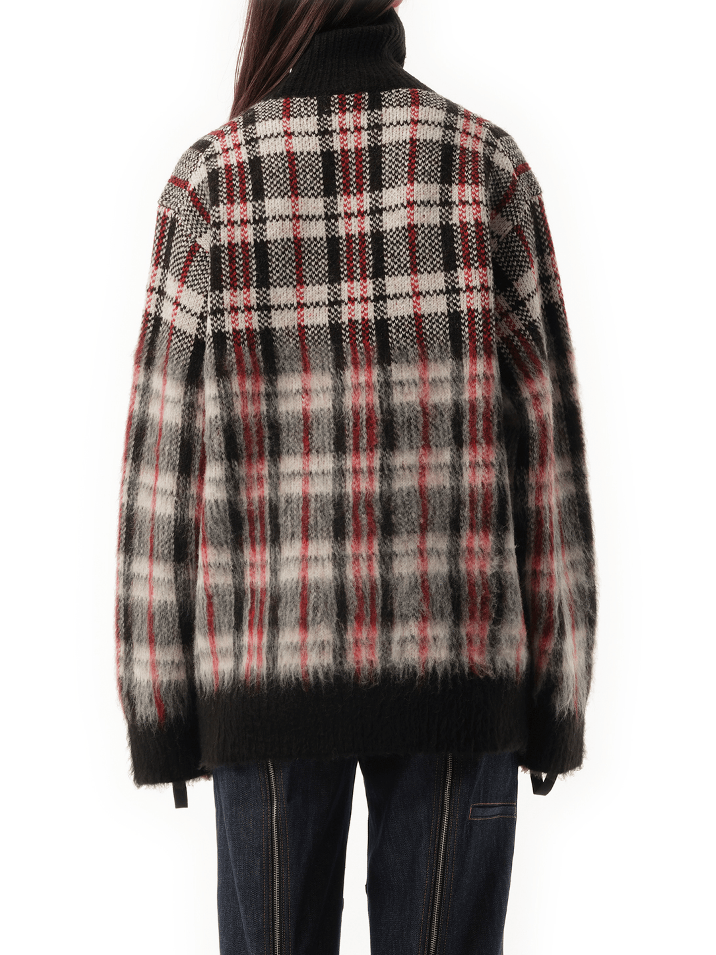 HK Chunky Sweater in Red Check