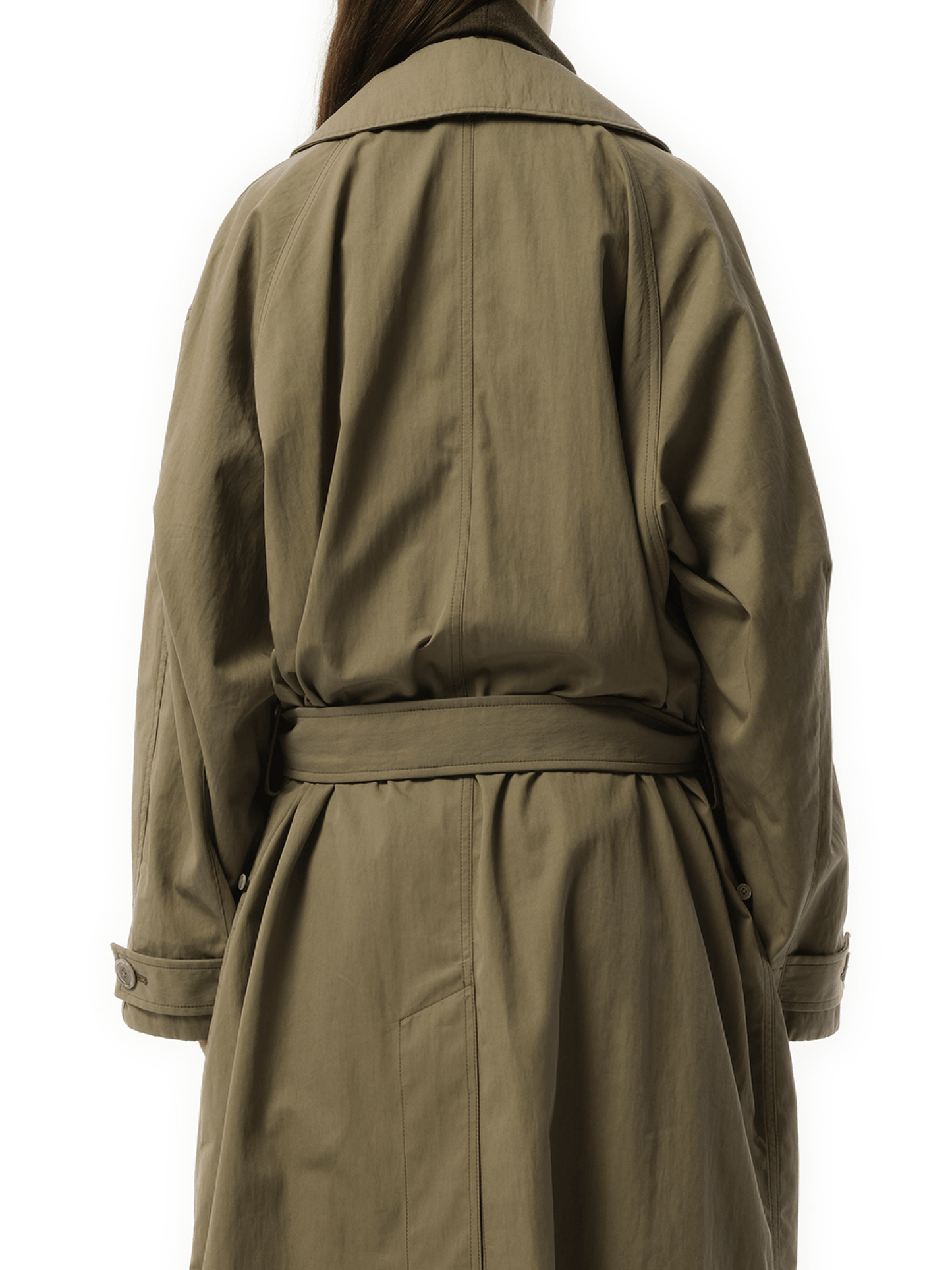 Tibetan Trench Coat in Light Olive