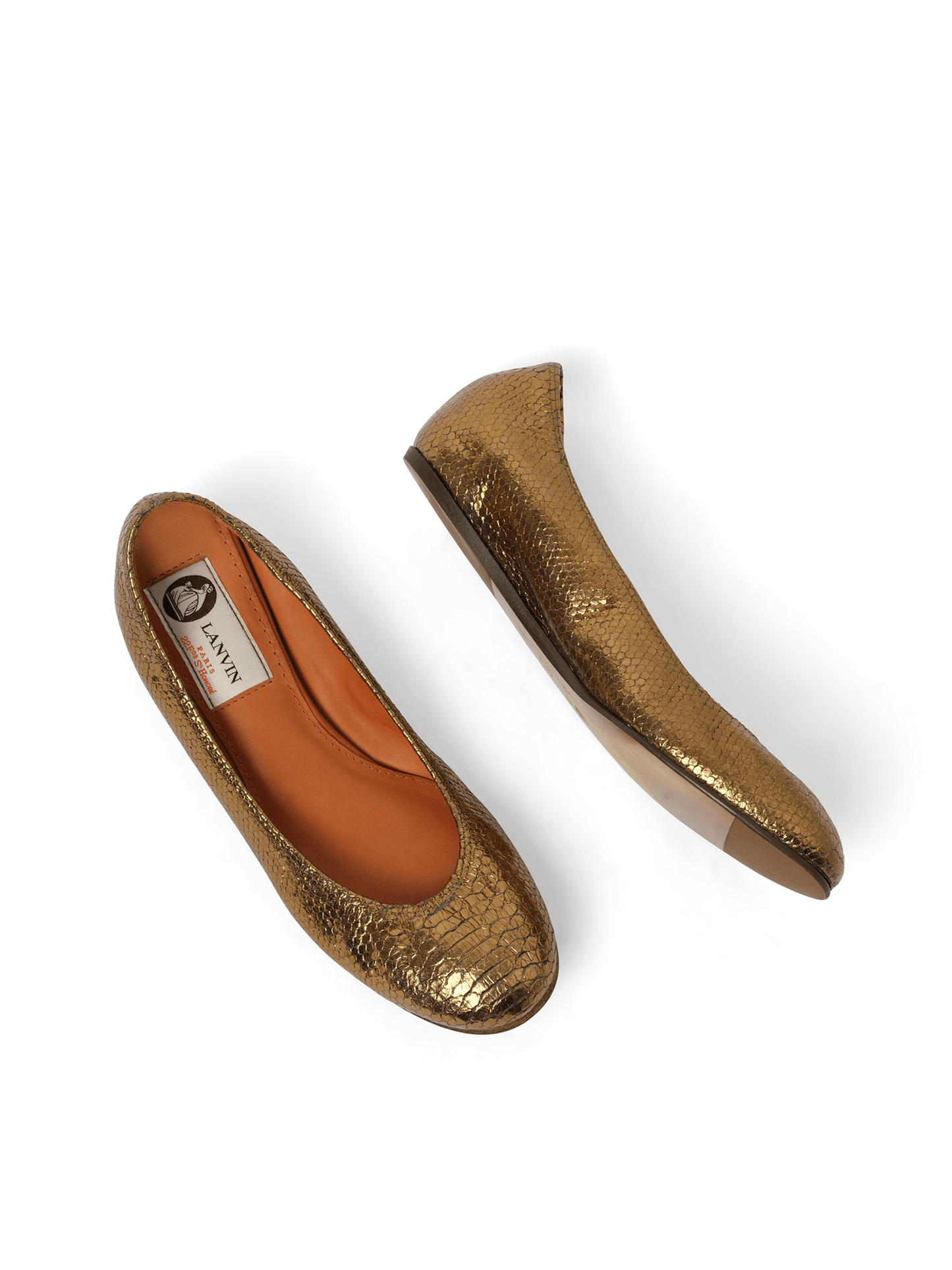 Ballet Flat in Bronze