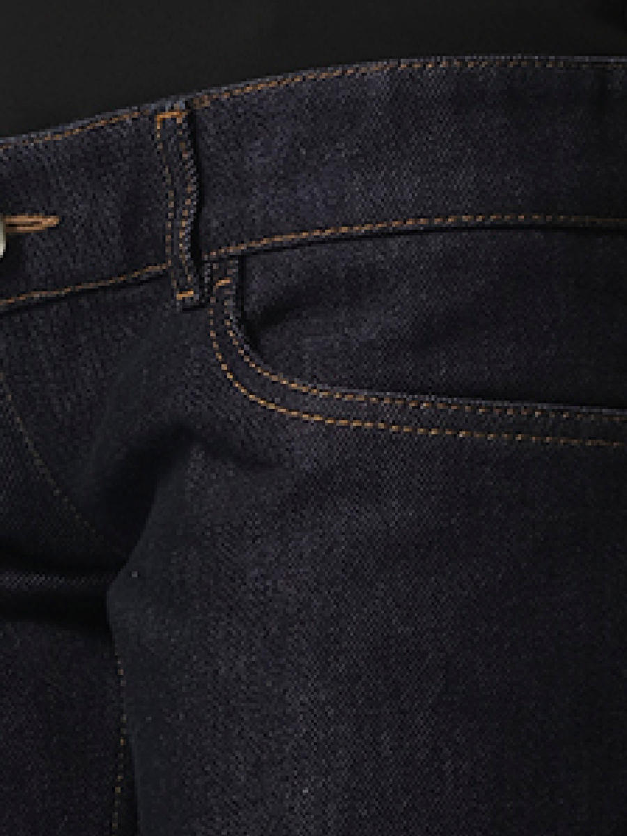 Jersey Hybrid Denim Trouser in Blue Raw