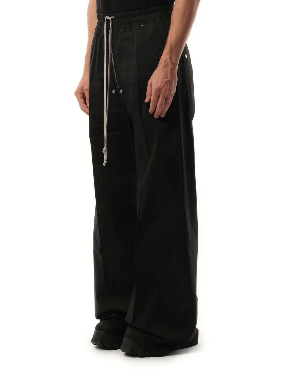 Rick Owens Heavy Cotton Wide Bela Pants in Black