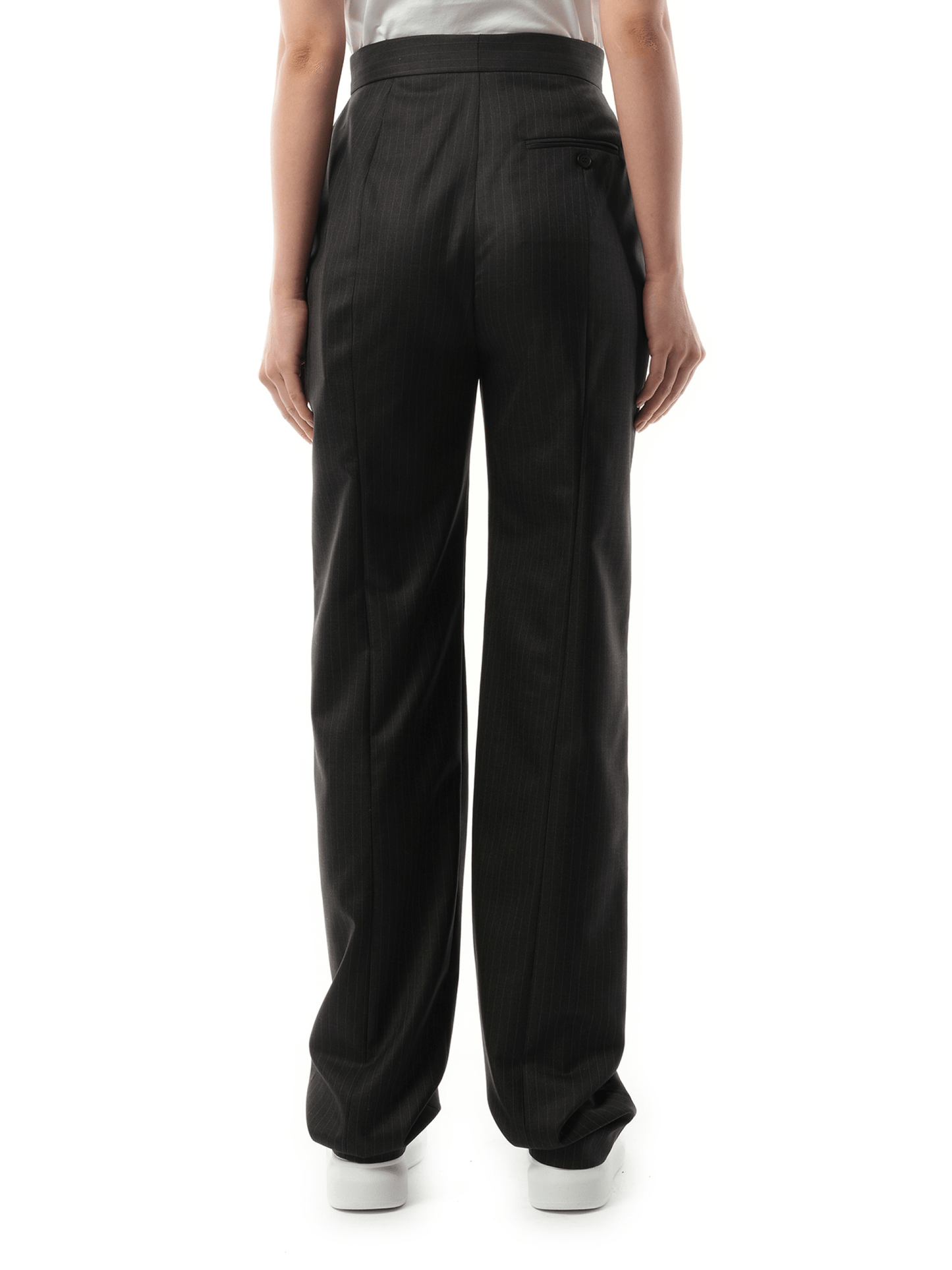 Straight Leg Trousers in Grey