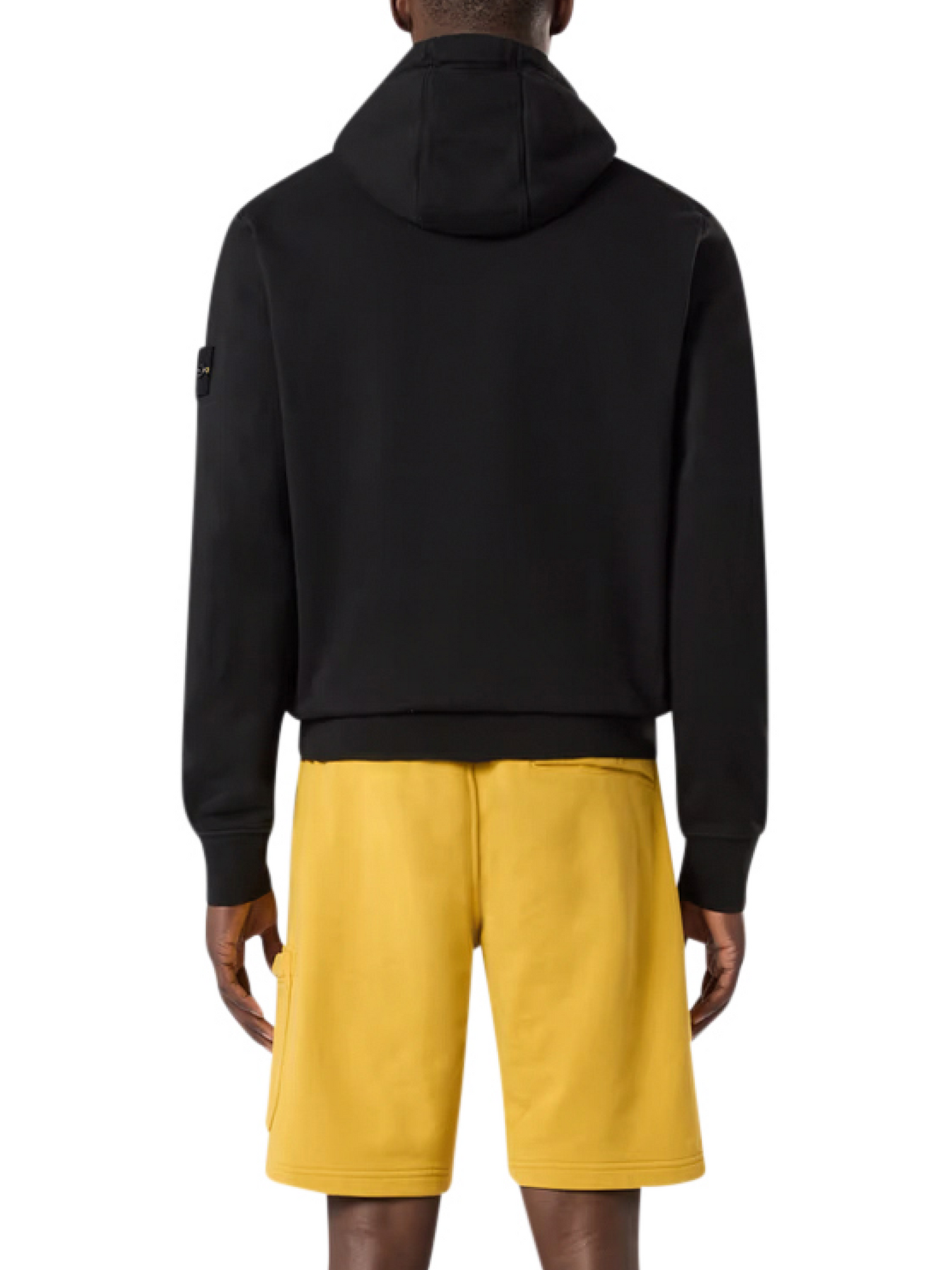 Logo Patch Hoodie in Black