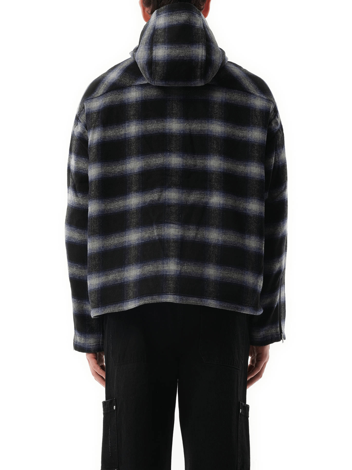 Hooded Overshirt in Midnight Navy