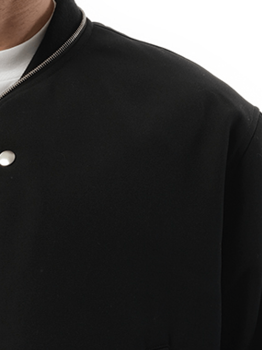 Jil Sander Jil Sander Zip Bomber Jacket in Black