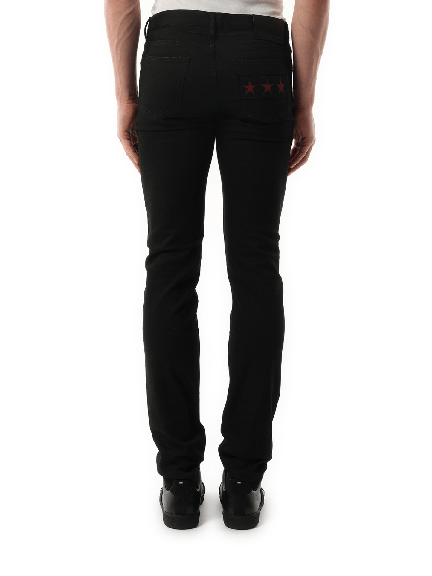 Red Stars Jeans in Black