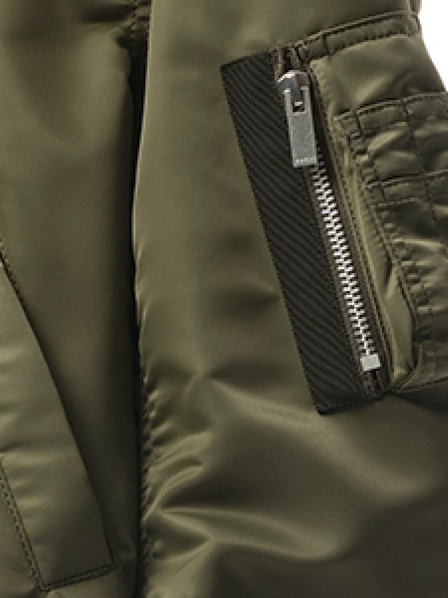 Sacai Nylon Twill Blouson in Khaki