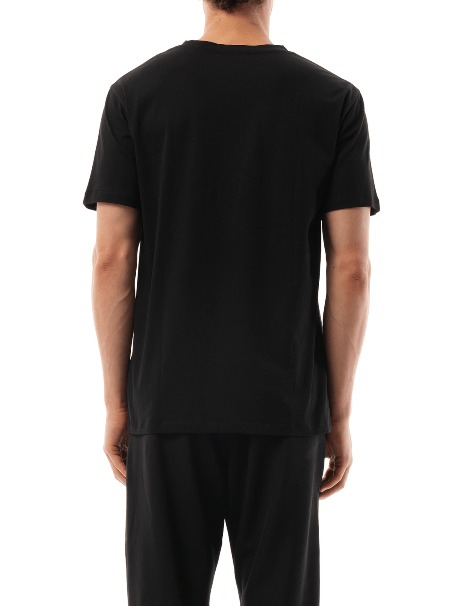 Balmain Coin Flock Reg Fit T-Shirt in Black/White
