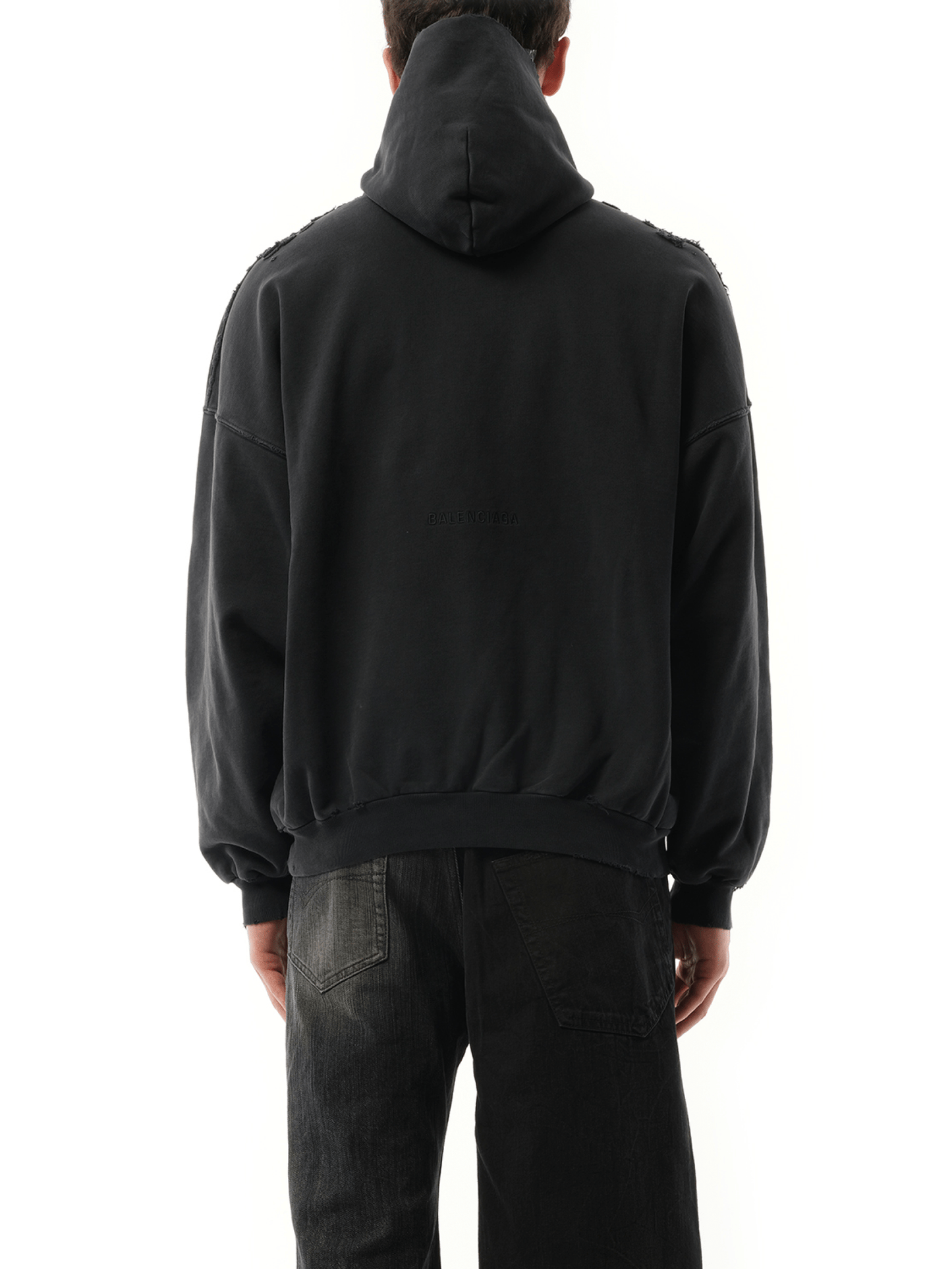 Paris Liberty Oversized Hoodie in Black