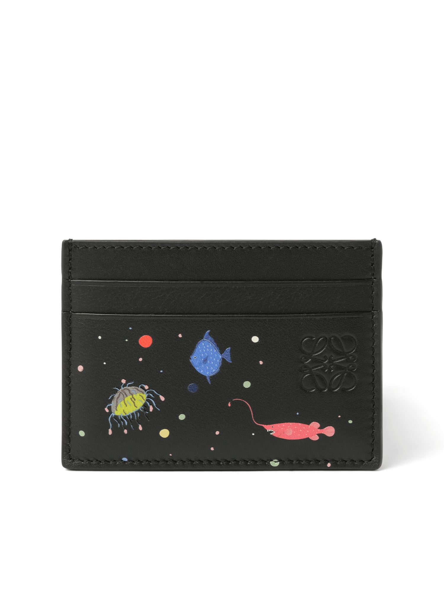 Loewe Suna Fujita Deep Sea Cardholder in Black
