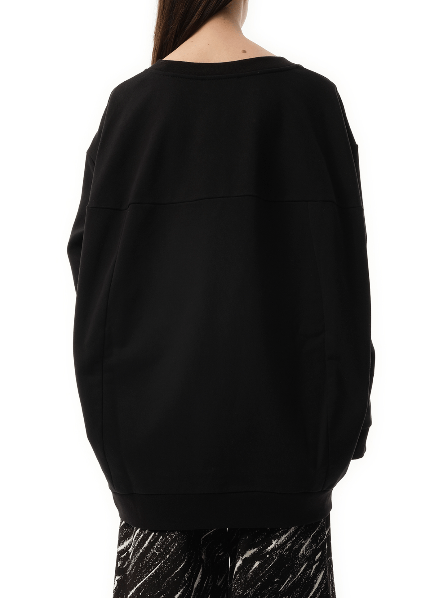 Oversized Sweatshirt Dress in Black